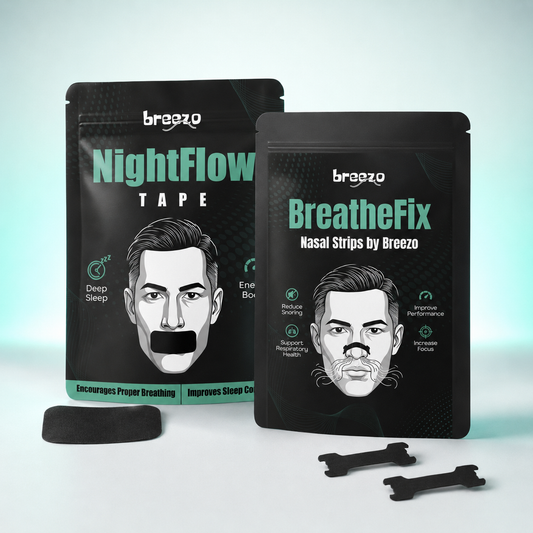Night Breathing Duo™ | Nasal Strips + Mouth Tape